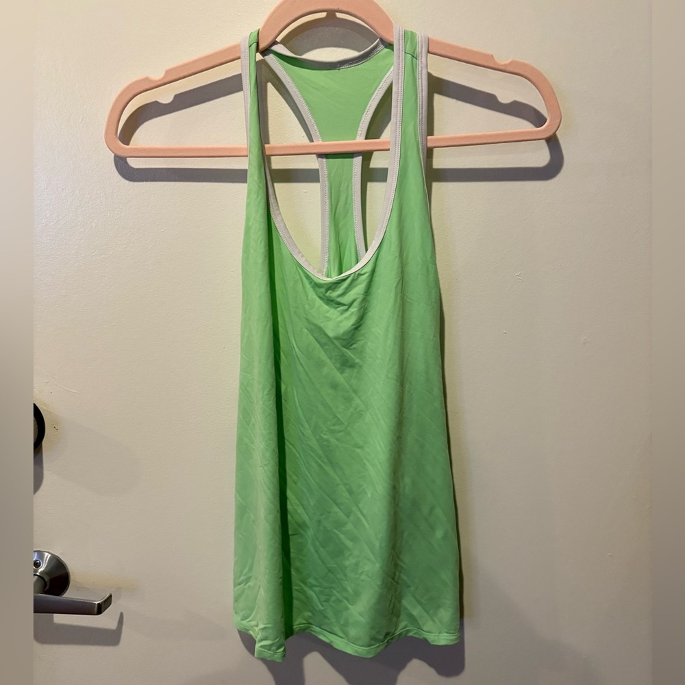 ALO Yoga Lime Green Racerback Tank Top